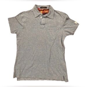 Barbour Steve McQueen Collection Blue Polo Shirt Mens Size UK M USA S Pique